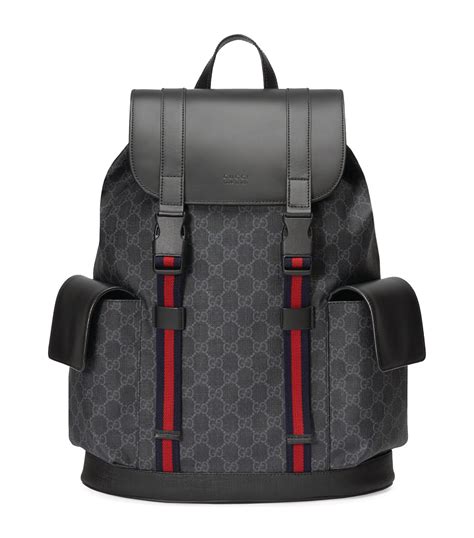 gucci backpack black mens|Gucci backpack for men cheap.